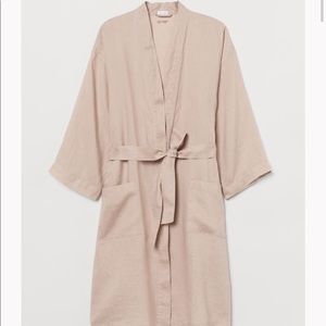 Washed Linen Robe